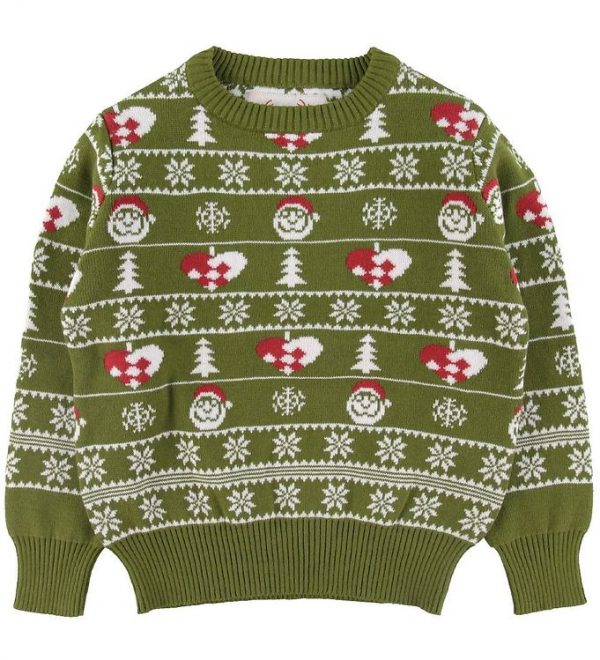 Jule-Sweaters Bluse - Den Stilede Julesweater - Grøn