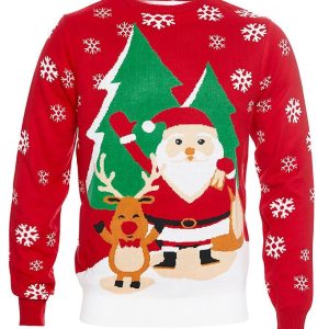 Jule-Sweaters Bluse - Beloved - Rød - 3-4 år (98-104) - Jule-Sweater Bluse