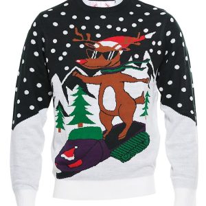 Jule-Sweaters Bluse - Scoodoolf - Mørkegrøn - 11-12 år (146-152) - Jule-Sweater Bluse