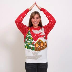 Julehusets julesweater - Dame