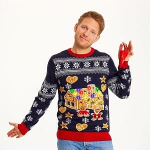 Jule-Sweaters - Den "Kiksede" Julesweater - XL