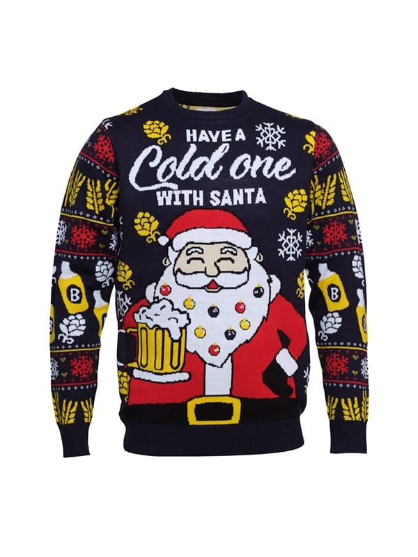 Jule-Sweaters - Have a cold one with santa julesweater - 3XL