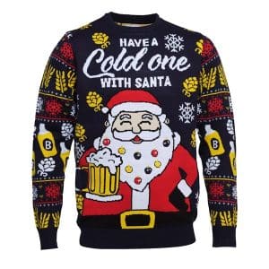 Jule-Sweaters - Have a cold one with santa julesweater - M
