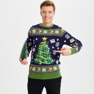 Jule-Sweaters - Juletræ Sweater - 2XL