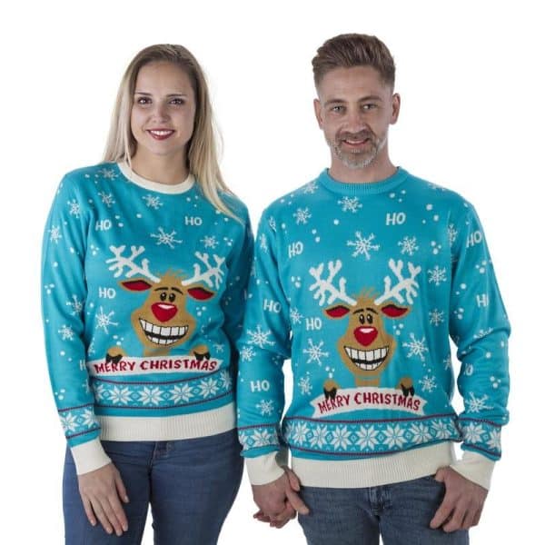 Merry Christmas Rudolf Julesweater