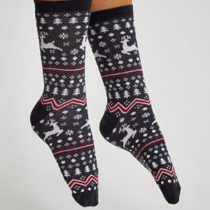 The Stylish Christmas Socks Grey. Julesokker