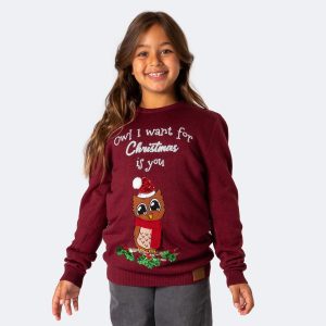 Børn | Owl I Want Julesweater Børn