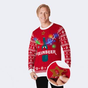 Reinbeer Rød Julesweater Herre