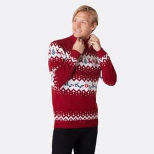 Rullekrave Julesweater Herre