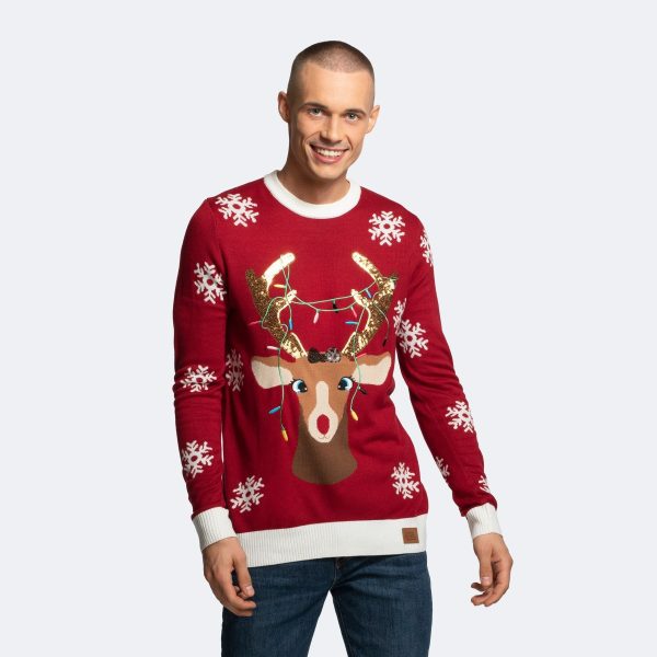 Sødt Rensdyr Julesweater Herre