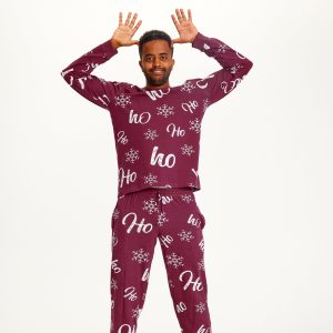 Årets julepyjamas: HO HO HO Pyjamas - herre / mænd.