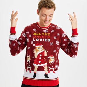 Årets julesweater: All My Jingle Ladies - herre / mænd. Ugly Christmas Sweater lavet i Danmark