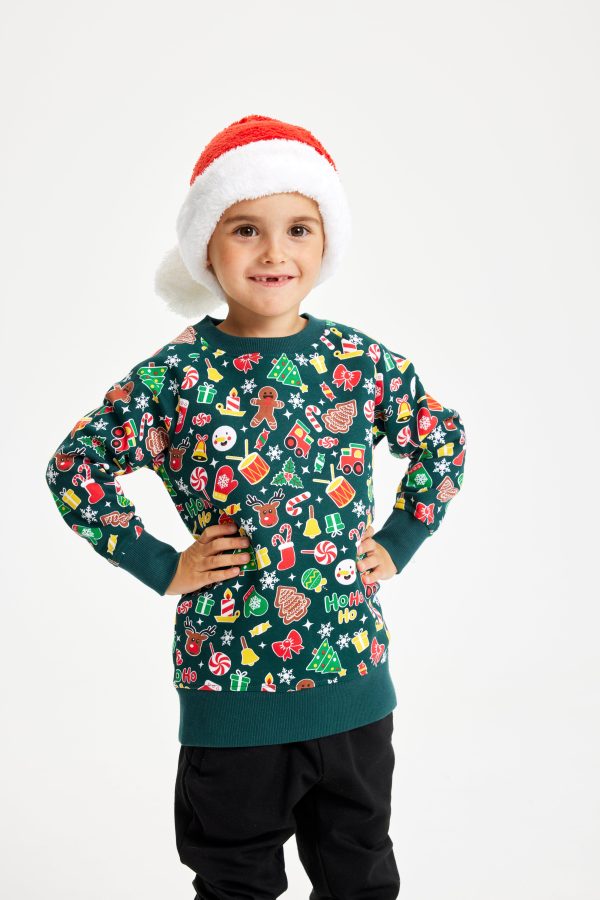 Årets julesweater: Julesweatshirt - Børn. Ugly Christmas Sweater lavet i Danmark