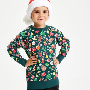 Årets julesweater: Julesweatshirt - Børn. Ugly Christmas Sweater lavet i Danmark