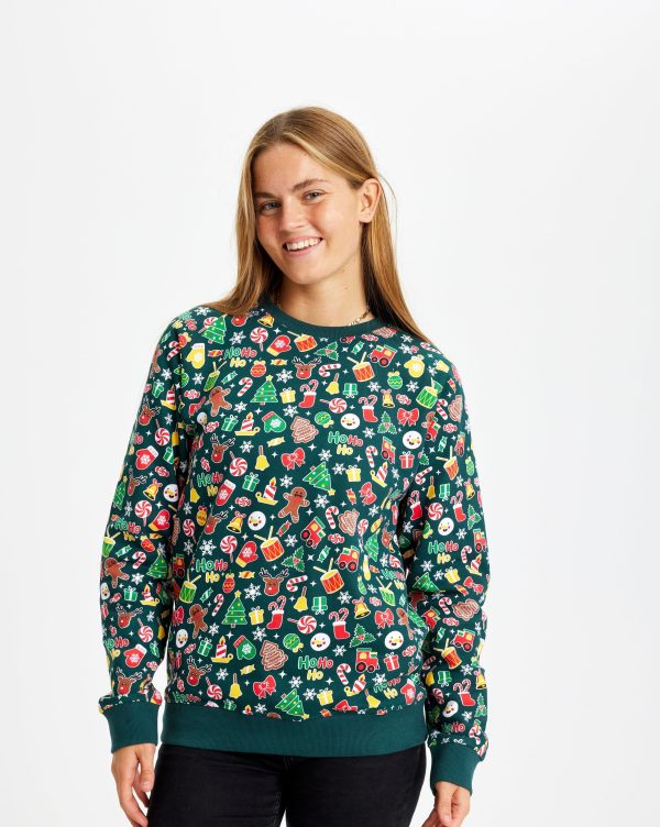 Årets julesweater: Julesweatshirt - dame / kvinder. Ugly Christmas Sweater lavet i Danmark