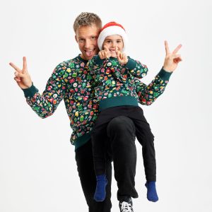Årets julesweater: Julesweatshirt - herre / mænd. Ugly Christmas Sweater lavet i Danmark