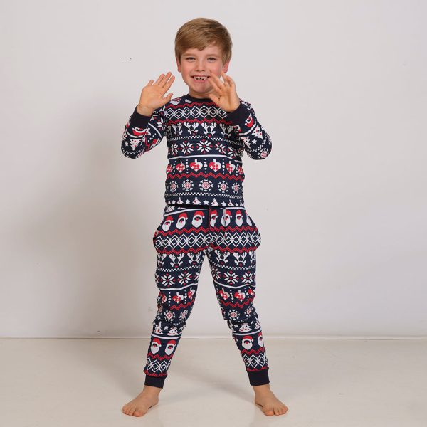 Julepyjamas Navy - Børn.