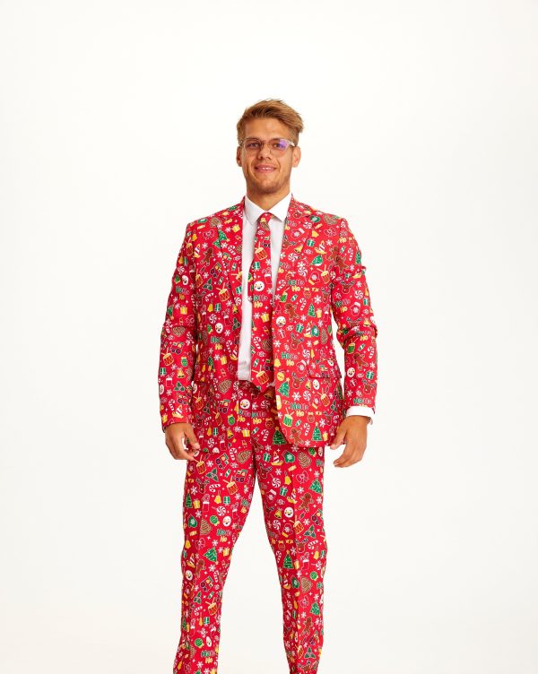 The Awesome Christmas Suit Rød. Julejakkesæt