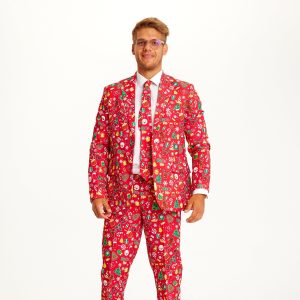 The Awesome Christmas Suit Rød. Julejakkesæt