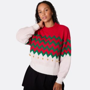 Jingle Bells Oversized Julesweater Dame