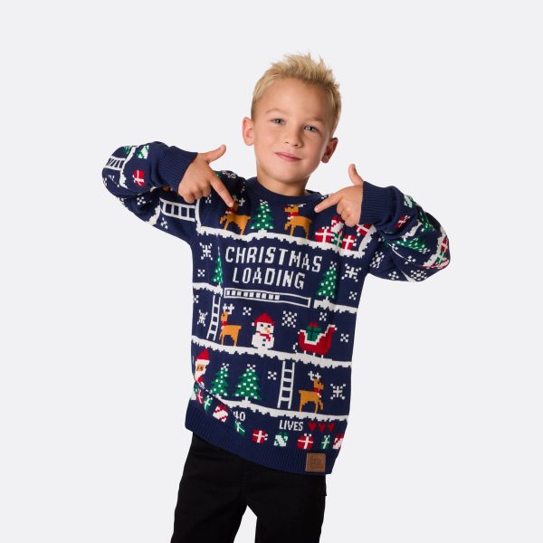 Retro Video Game Julesweater Børn