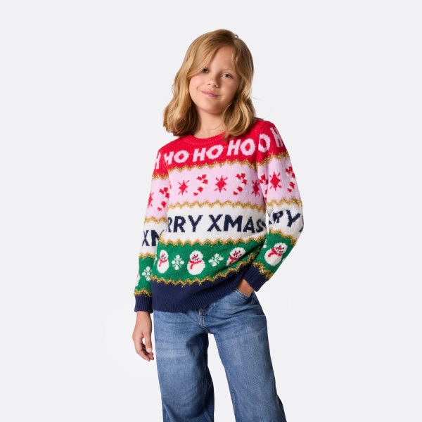 Stribet Julesweater Børn