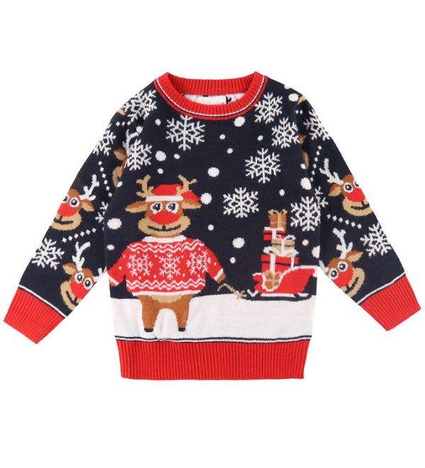 Jule-Sweaters Bluse - The Bringing Christmas Gifts Sweater - Nav