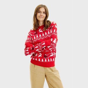 Jule-Sweaters - The stylish Christmas sweater red - XS