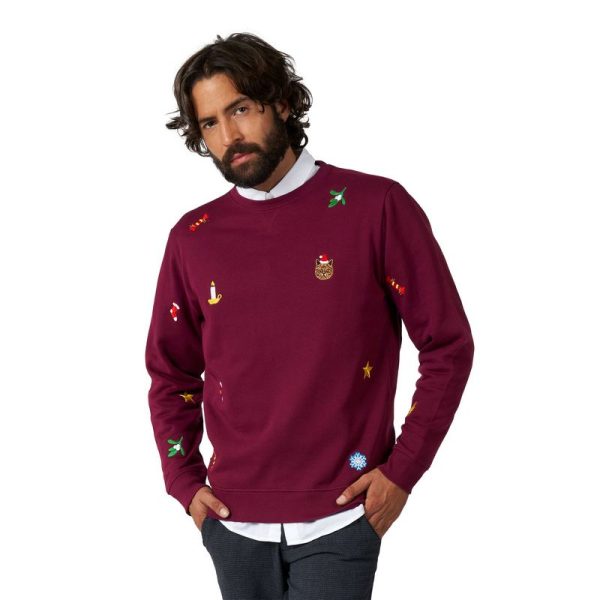 OpposuitsÂ® X-Mas Icons Sweater Bordeauxrød