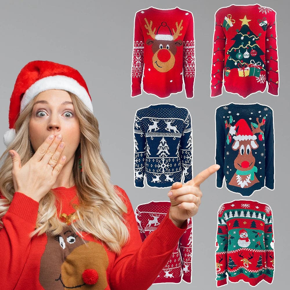 Jule Sweater - Mange Sjove Modeller og Farver - S-025 - X-Large
