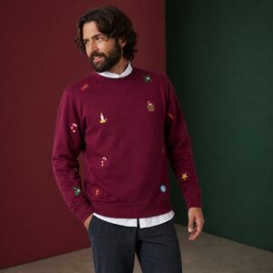 OpposuitsÂ® X-Mas Icons Sweater Bordeauxrød